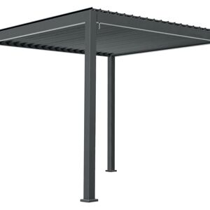 Leroy Merlin Pergola motorizzata GAZ 510G in alluminio struttura grigio antracite L 300 x P 300 x H 260 cm