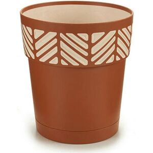 Stefanplast Vaso Orfeo Marrone Plastica (15 X 15 X 15 cm)