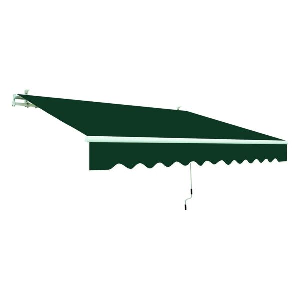 leroy merlin tenda da sole a bracci estensibili mod. t137, l 3 x 2 m verde