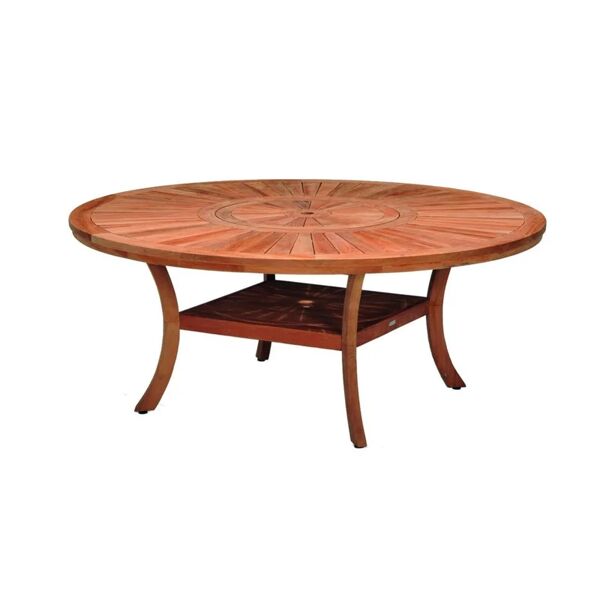 leroy merlin tavolo da pranzo per giardino australia struttura e superficie in teak  per 6 persone Ø 180 cm