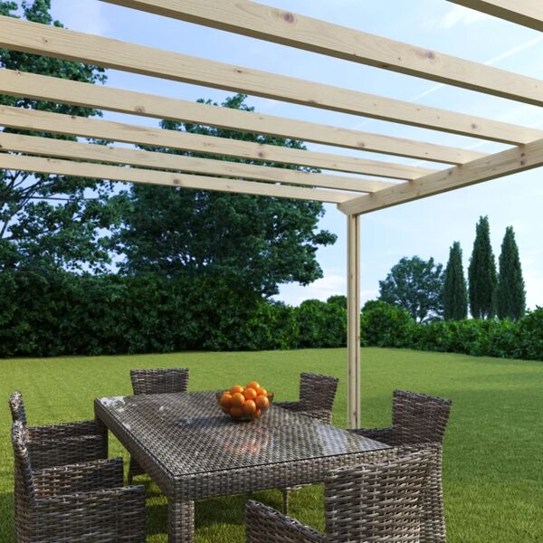 leroy merlin pergola eagle in legno struttura marrone l 594 x p 417.6 x h 268 cm