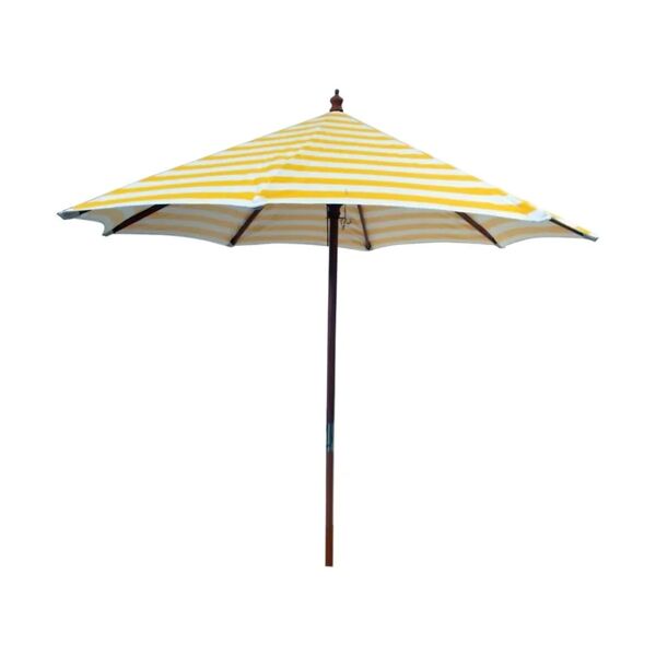 leroy merlin ombrellone a palo centrale ec006 Ø 220 cm con telo giallo e bianco
