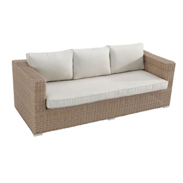 naterial divano da giardino con cuscino costa rica  con braccioli in alluminio, seduta in poliestere n/a
