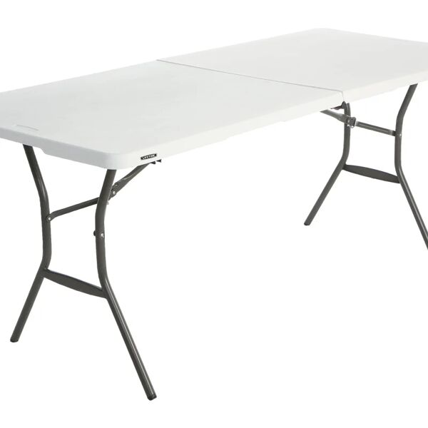 leroy merlin tavolo da pranzo per giardino lifetime in ferro con piano in resina bianco per 6 persone 76x183cm