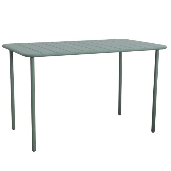 leroy merlin tavolo da pranzo per giardino cafe in acciaio con piano in alluminio verde per 6 persone 70x120cm