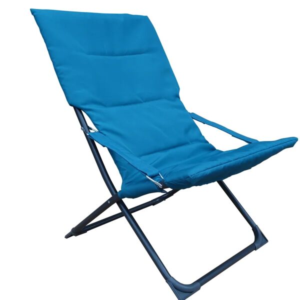 leroy merlin sedia a sdraio da giardino senza cuscino marsella pieghevole con braccioli in acciaio con seduta in poliestere blu