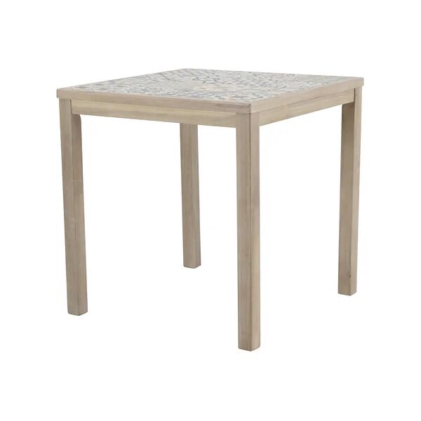 leroy merlin tavolo da pranzo per giardino soho heritage in acacia con piano in vasellame per 4 persone 70x70cm