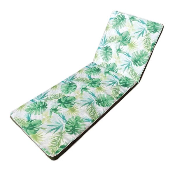 leroy merlin cuscino per lettino bianco/verde 190 x 65 x sp 5 cm