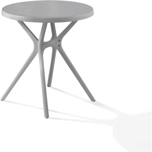 new garden tavolo da pranzo per giardino victor struttura e superficie in polipropilene  grigio per 2 persone Ø 70 cm