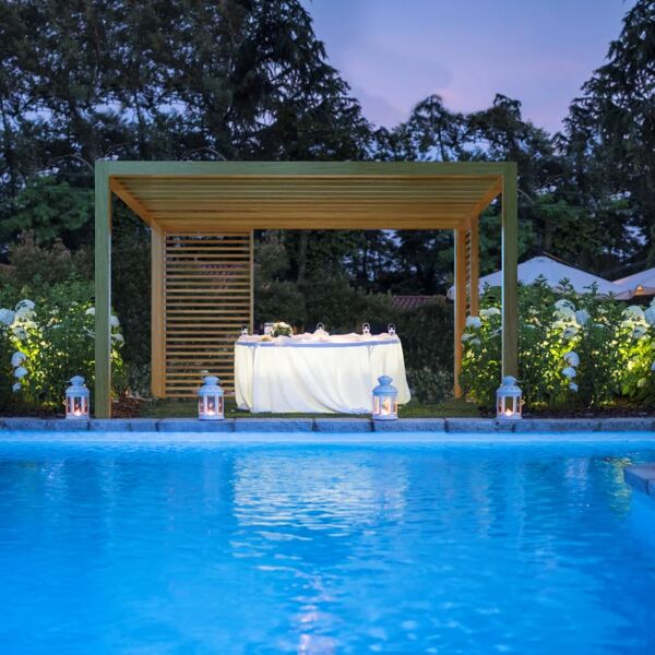 leroy merlin pergola cube in legno struttura naturale l 310 x p 410 x h 236 cm