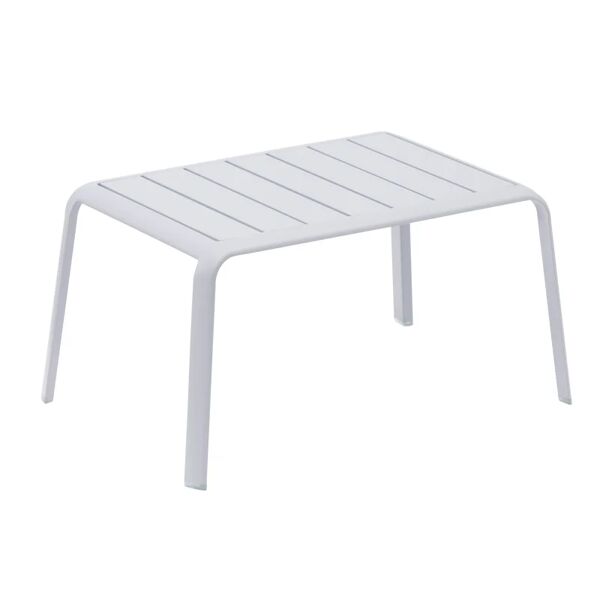 naterial tavolino da esterno idaho con piano in alluminio grigio 59x41cm