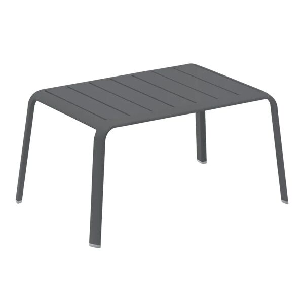 naterial tavolino da esterno idaho con piano in alluminio antracite 59x41cm