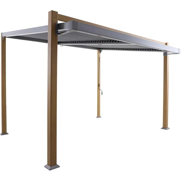 naterial pergola odyssea in alluminio struttura grigio l 319 x p 319 x h 267 cm