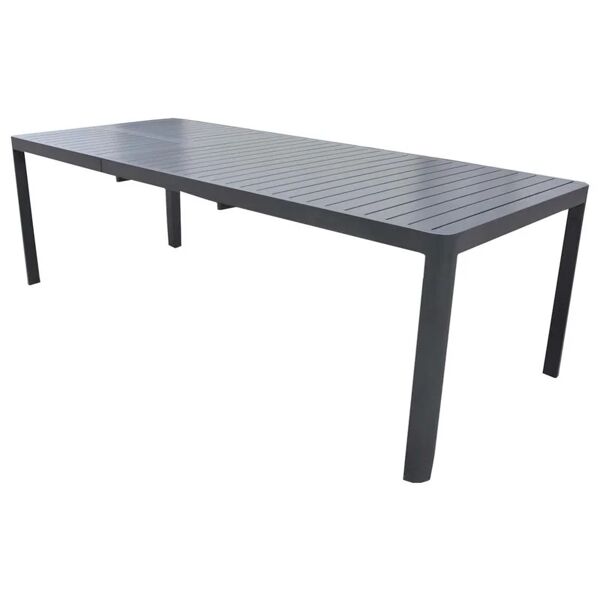 leroy merlin tavolo da giardino allungabile in alluminio grigio per 12 persone 200/300x100cm
