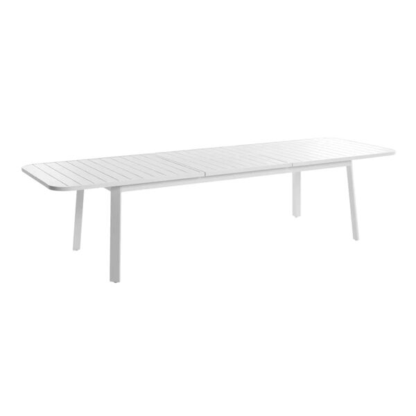 leroy merlin tavolo da giardino allungabile ajaccio in alluminio bianco per 12 persone 225/300x100cm