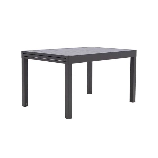 naterial tavolo da giardino allungabile  in alluminio grigio per 8 persone 135/270x90cm