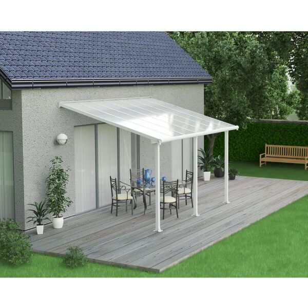 canopia by palram pérgola olympia marquesina de aluminio 425x294 blanco palram - canopia