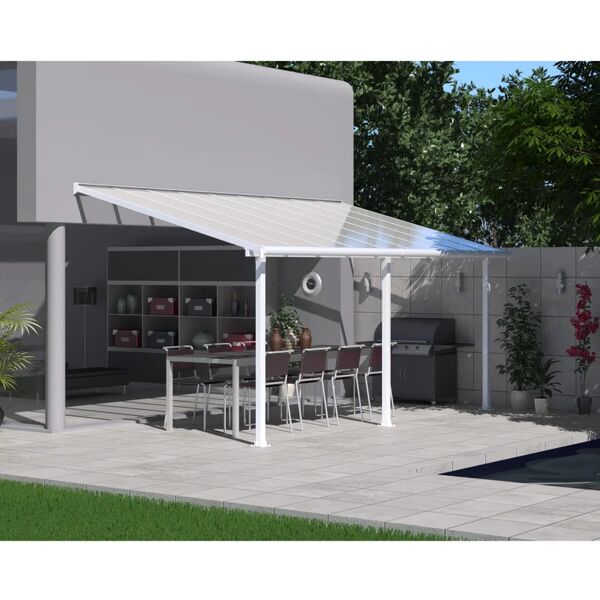 canopia by palram pérgola olympia marquesina de aluminio 546x294 blanco palram - canopia