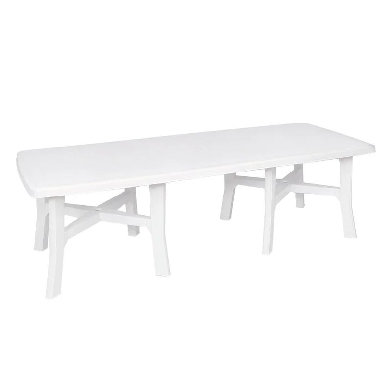 leroy merlin tavolo da giardino allungabile trio plus in resina bianco per 6 persone 180/240x100cm