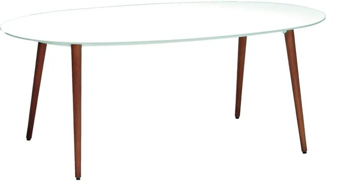 leroy merlin tavolo da pranzo per giardino chamonix in eucalipto con piano in composito bianco per 6 persone 190x105cm