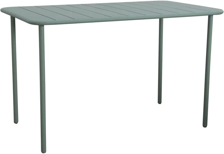 leroy merlin tavolo da pranzo per giardino cafe in acciaio con piano in alluminio verde per 6 persone 70x120cm