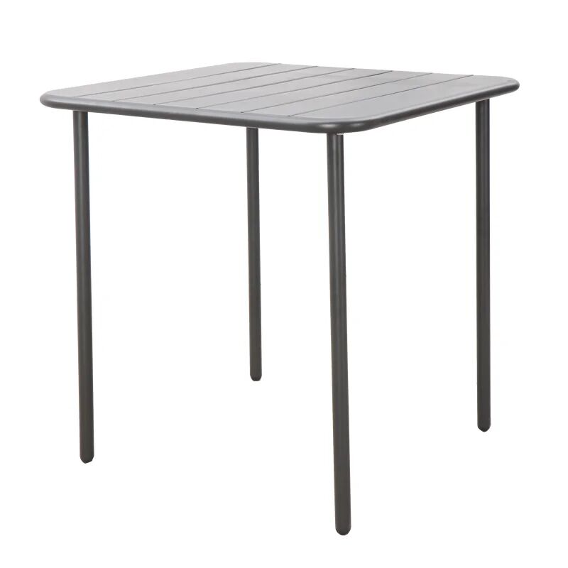 leroy merlin tavolo da pranzo per giardino cafe in acciaio con piano in alluminio grigio per 4 persone 70x70cm