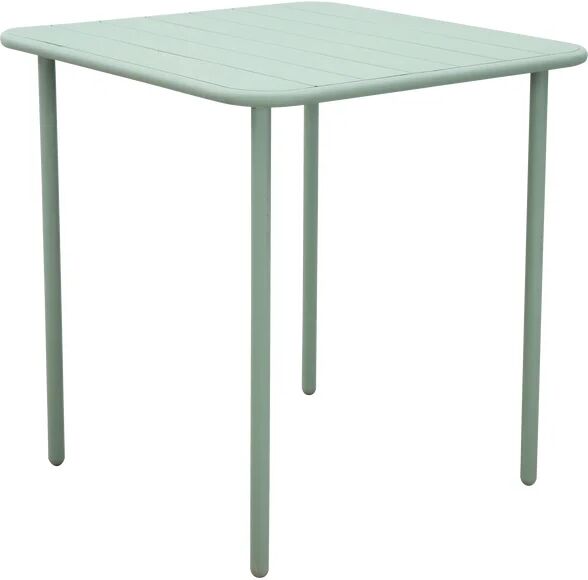 leroy merlin tavolo da pranzo per giardino cafe in acciaio con piano in alluminio verde per 4 persone 70x70cm