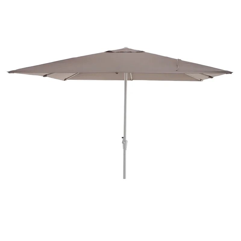 naterial ombrellone a palo centrale aura  l 285 x 285 cm con telo tortora