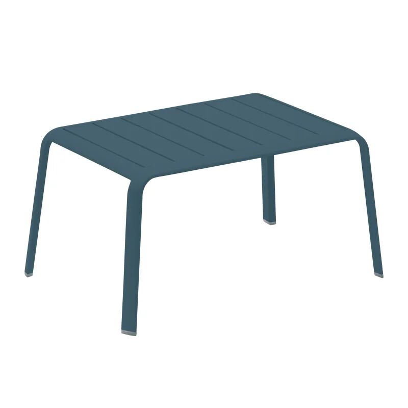 naterial tavolino da esterno idaho con piano in alluminio blu 59x41cm