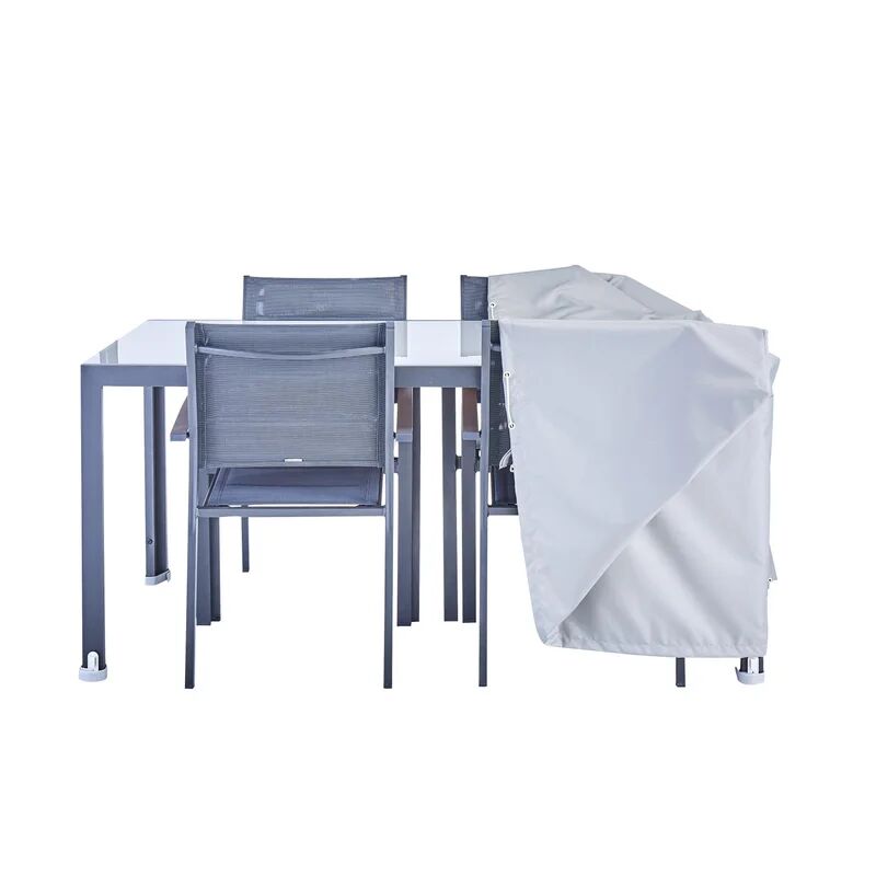 naterial copertura protettiva per set tavolo e sedie in poliestere  l 170 x p 110 x h 60 cm