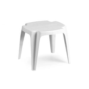 Leroy Merlin Tavolino da esterno struttura e superficie in polipropilene bianco per 2 persone 42x37cm