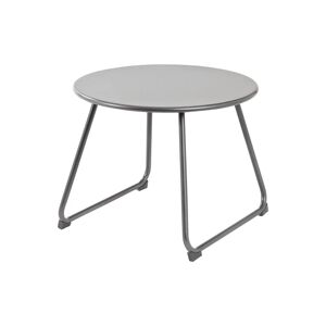 NATERIAL Tavolino da esterno Timea Fix  struttura e superficie in acciaio grigio per 1 persone Ø 48 cm