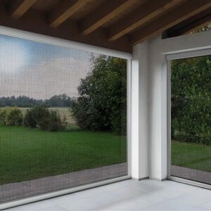 Leroy Merlin Zanzariera avvolgibile Maxyma Cristal con rete Sun Screen per terrazza L 200 x H 170 cm bianco