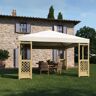 Leroy Merlin Gazebo Fuji in legno struttura naturale, copertura bianco L 414 x P 414 x H 335 cm