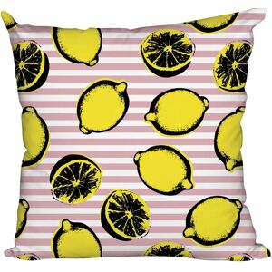 Leroy Merlin Cuscino Lemon bianco e nero 40 x 40 cm