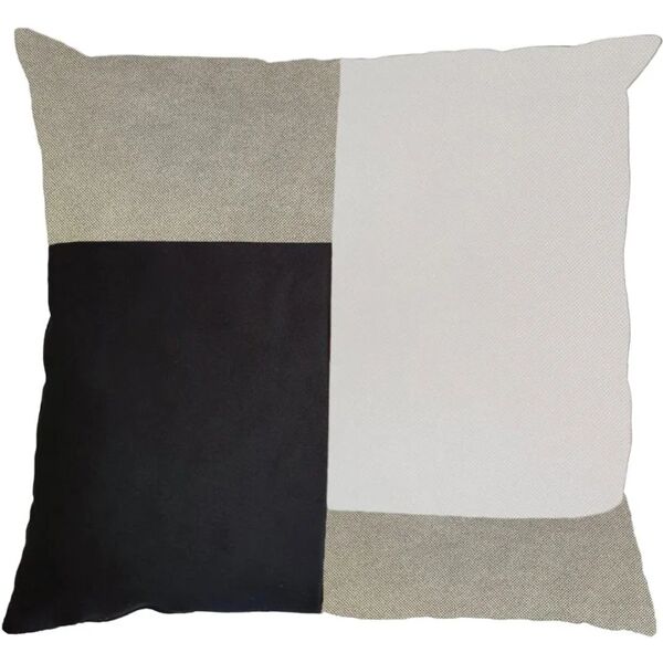 leroy merlin cuscino patchwork bianco/nero 60 x 60 cm