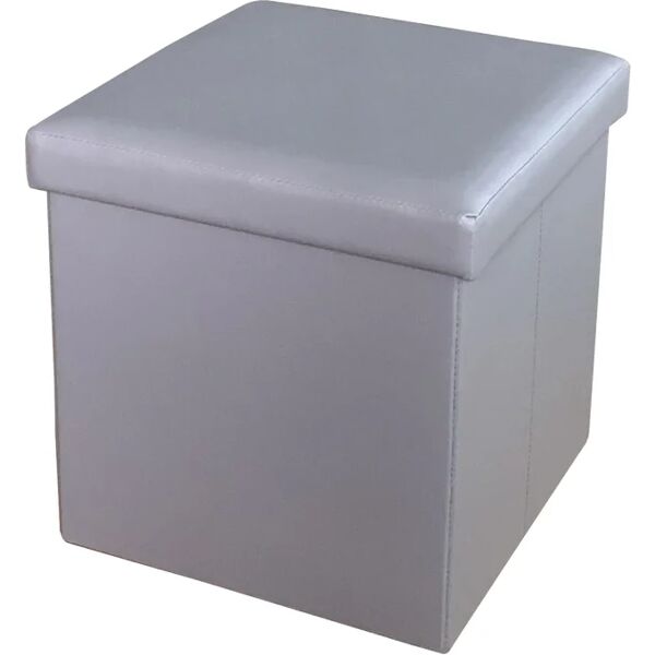 leroy merlin pouf pieghevole grigio / argento