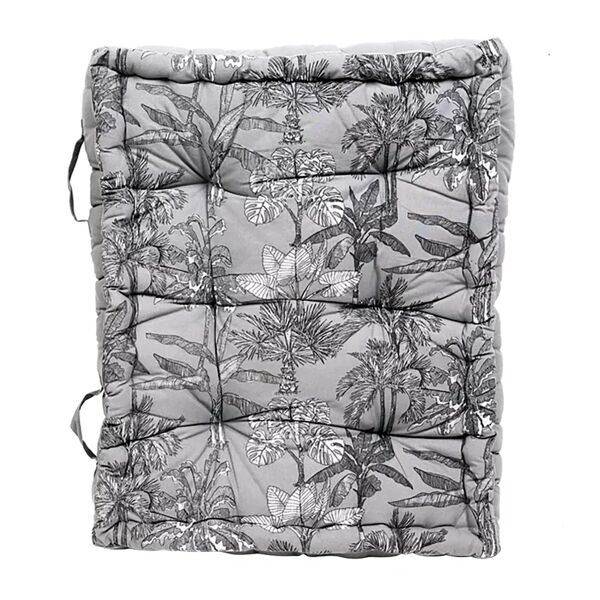 leroy merlin cuscino palme grigio / argento 60 x 80 cm
