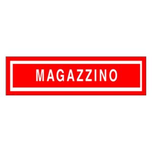 LETTERFIX Cartello segnaletico Magazzino polipropilene x 4 cm