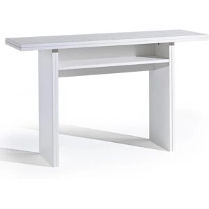 TERRANEO Tavolo consolle estraibile Oplà  L 120 x H 76 x P 35 cm bianco