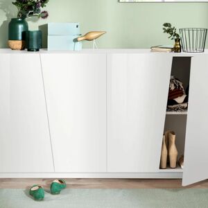 Leroy Merlin Mobile credenza VEGA L 158.5 x H 86 P 43 cm bianco lucido