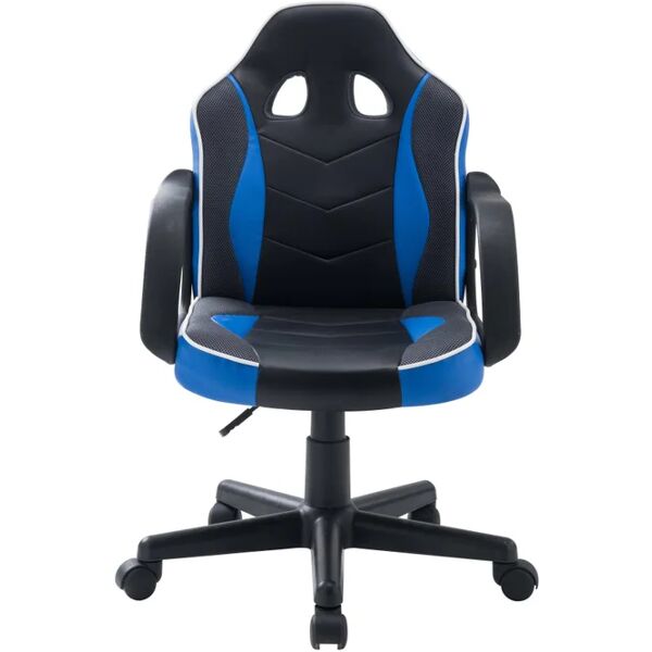 leroy merlin sedia da gaming con braccioli assen, blu e nero