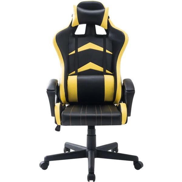 leroy merlin sedia da gaming con braccioli jerez, giallo