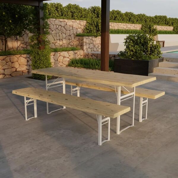 leroy merlin tavolo da pranzo space in legno grezzo naturale per 8 persone l 90 x l 200 cm