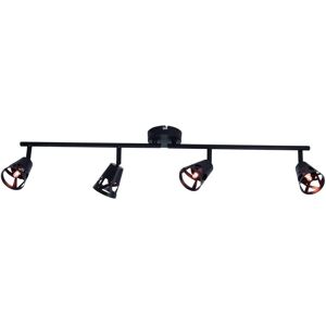 Brilliant Faretto decorativo con fonte luminosa Lathi marrone, 4x33W IP21