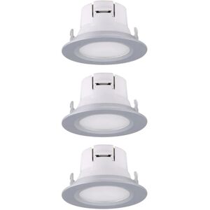 Leroy Merlin Set da 3 pezzi Faretto da incasso LED Extra xs tondo nichel, foro incasso 7.5 cm luce bianco naturale