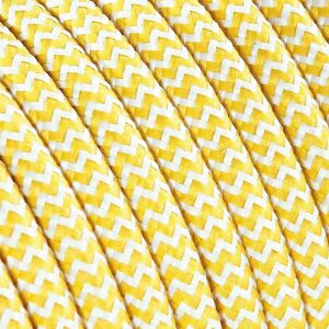 MERLOTTI Cavo tessile H03VV-F 2 x 0.75 mm² L 5 m  bianco,giallo