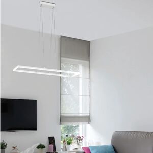 LA MIA LUCE Lampadario Design Skyline LED bianco, in acrilico, L. 92 cm, 52 LM,