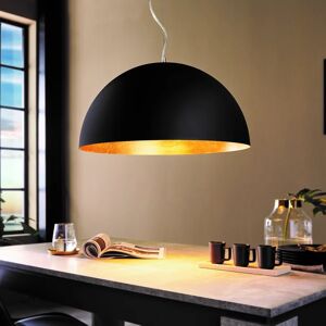 EGLO Lampadario Glamour Gaetano 1 nero, oro in acciaio, D. 53 cm,