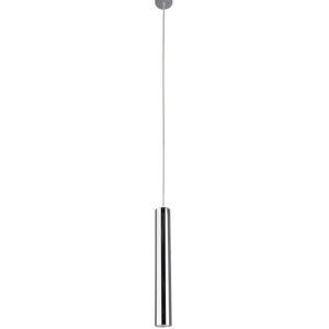 NOVECENTO Lampadario Design Tubix cromo in ferro, D. 8 cm,